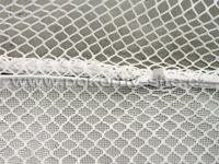 Cage net may be equipped with a doubled bottom (e.g. 15 mm + 2 mm)