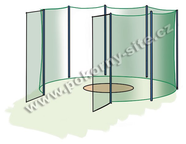 Netting for limiting doors